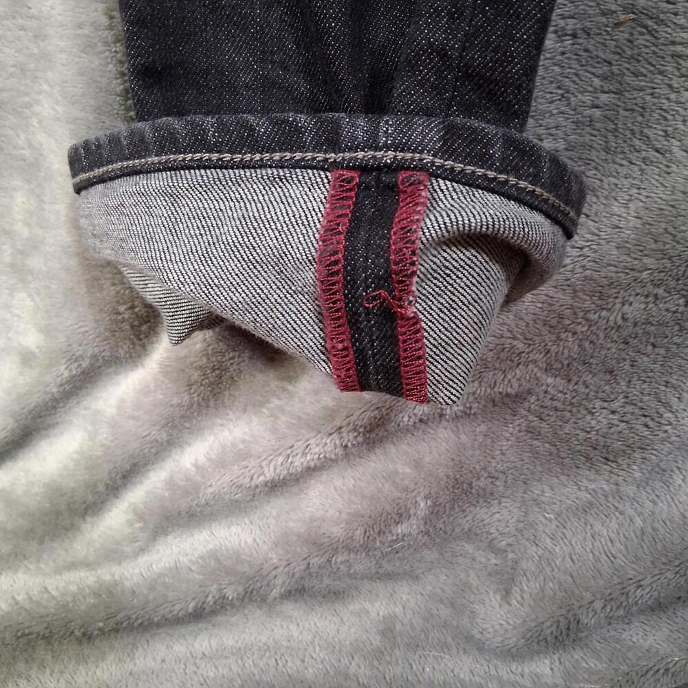 Paige Lennox Slim Straigh Jeans Mens 32x32 Black Wash Designer Denim Sample Tags - Picture 4 of 9